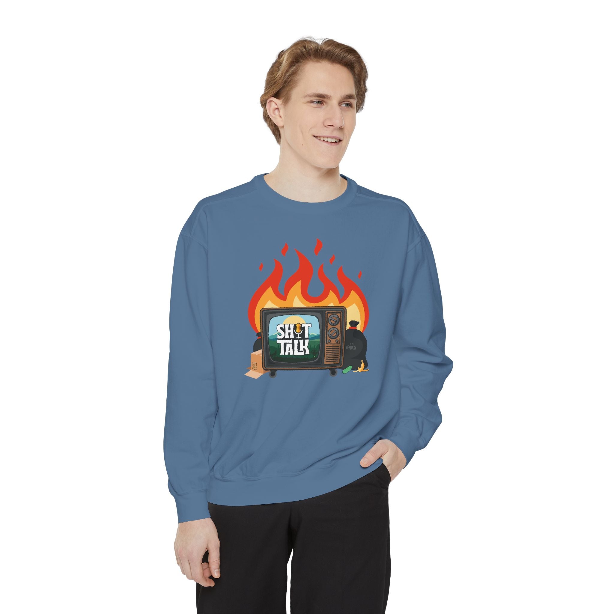"Shit Talk" Official Cozy Unisex Crewneck