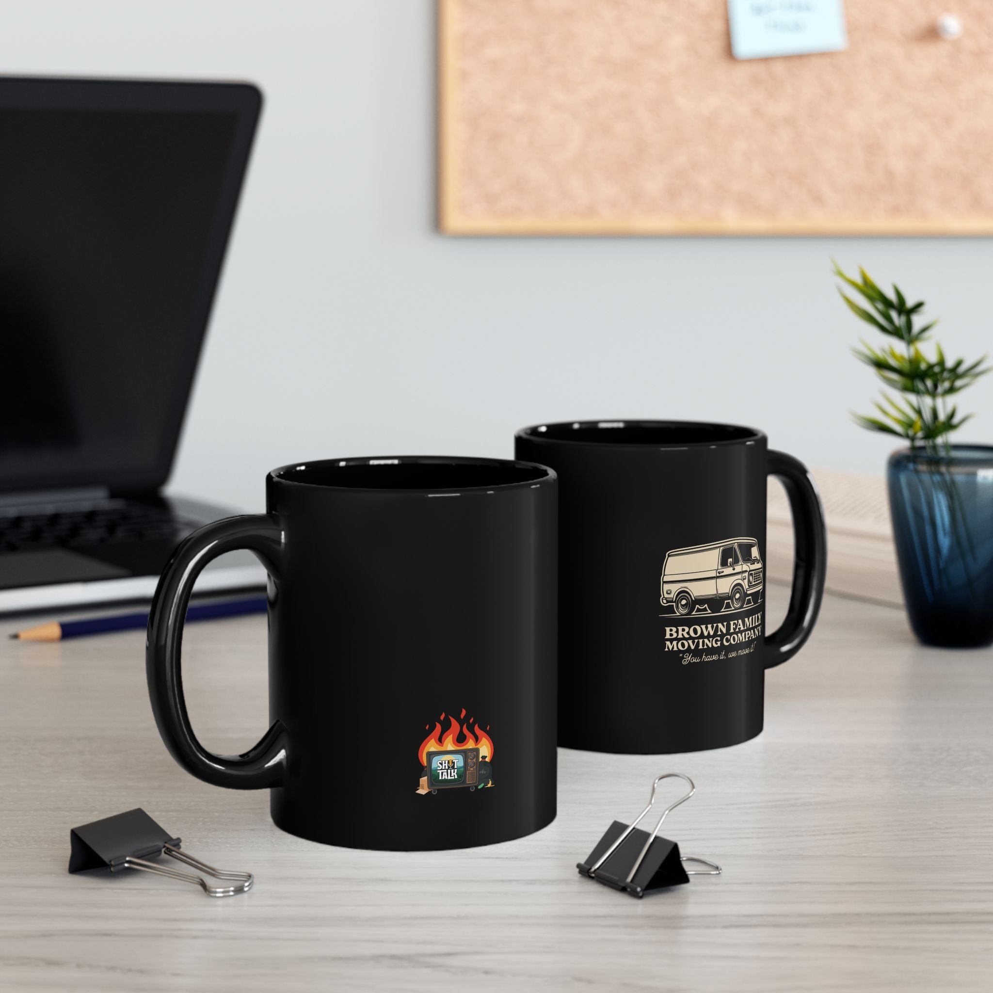 "Brown Family Moving Company" - Black Coffee Mug