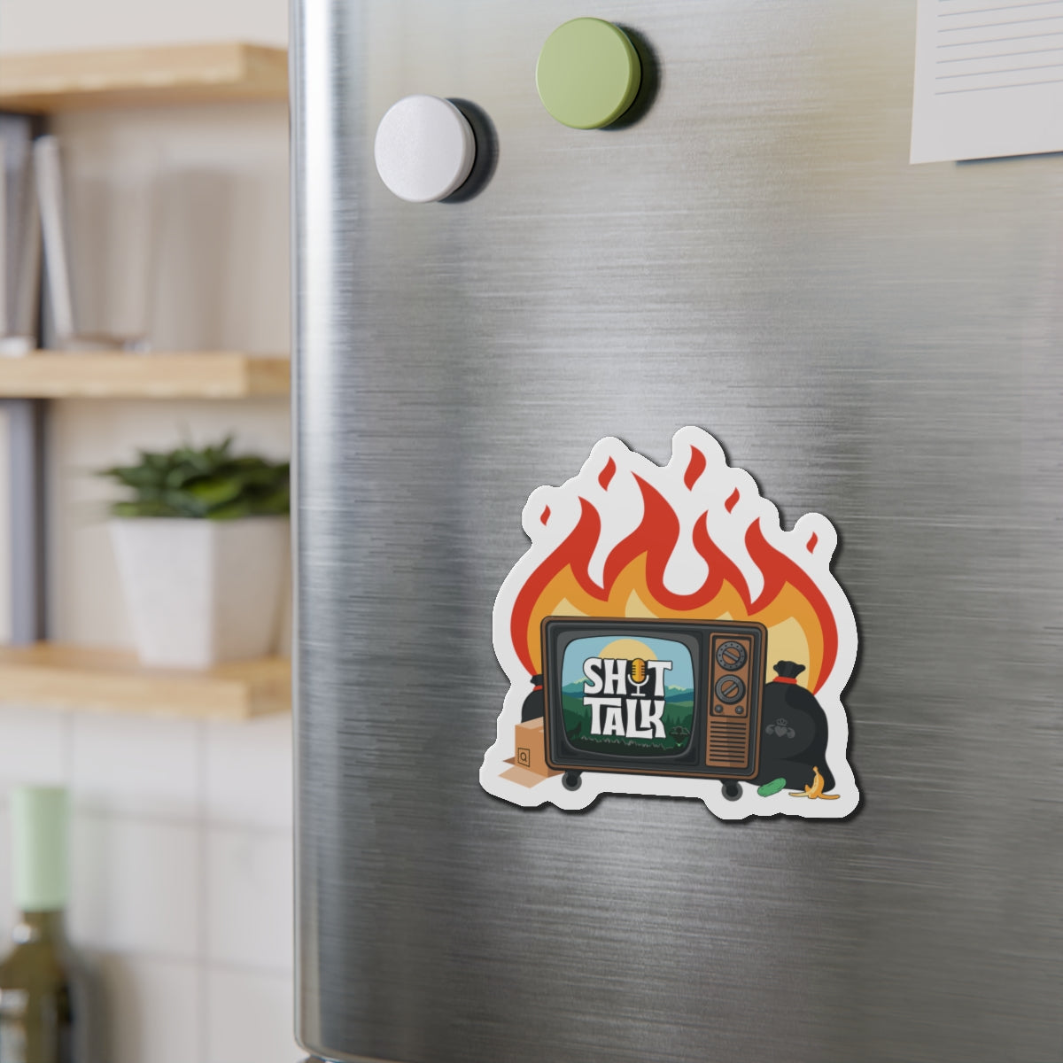 "Shit Talk" Official Logo - Die-Cut Magnets