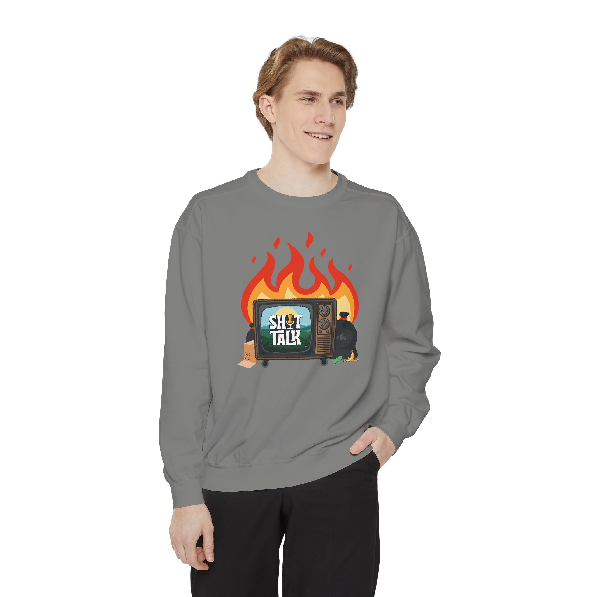 "Shit Talk" Official Cozy Unisex Crewneck