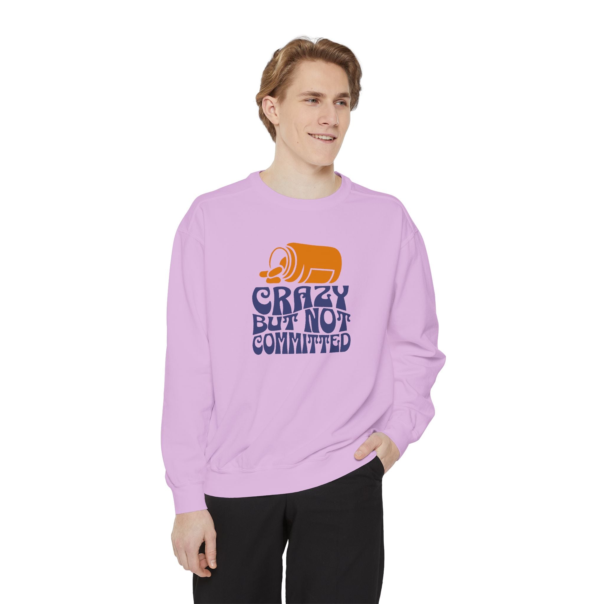 "Crazy but not Committed" Cozy Unisex Crewneck