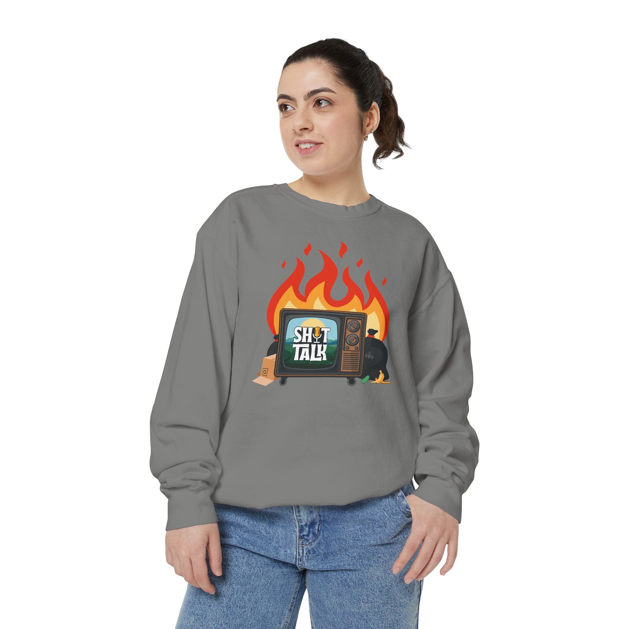"Shit Talk" Official Cozy Unisex Crewneck